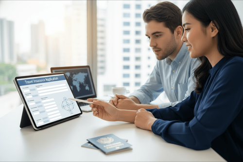 Travel insurance sample application explained image